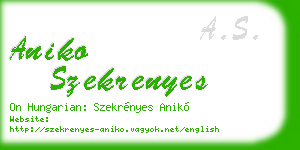 aniko szekrenyes business card